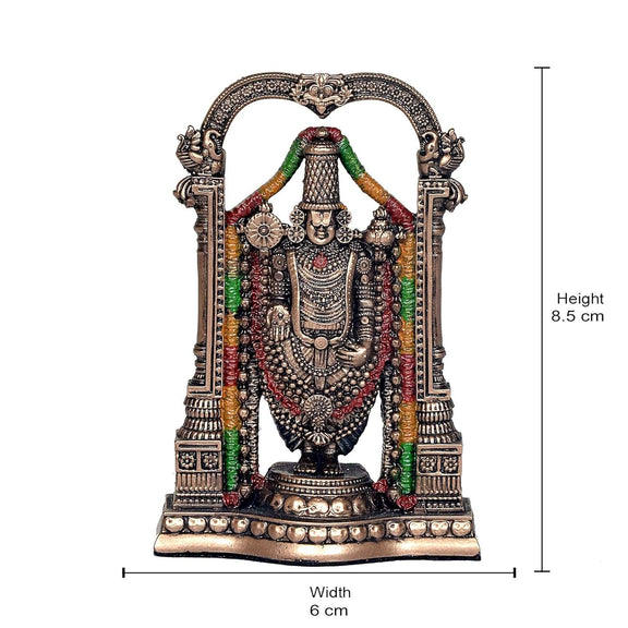 Polyresin TIRUPATI Balaji Sculpture (Height 3 inches)