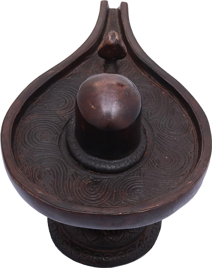 Brass Shiva Linga, Height: 6 inches Craft Detail