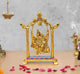 Metal Radha Krishna Idol on Swing Statue (Height : 7 Inch)