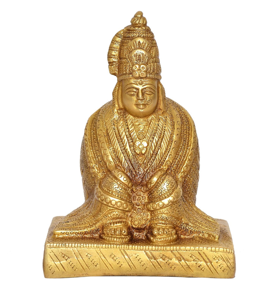 Brass Goddess Tulja Bhavani Idol Statues for Home Decor Mandir Puja Temple (Height : 6 inch) Craft Detail