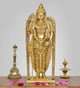 Brass Standing Lord Kartikeya Murugan Swaminatha Murti (Height 11.5 Inch)
