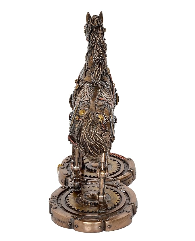 Resin Mechanical Horse Statue (Height: 9 Inches)
