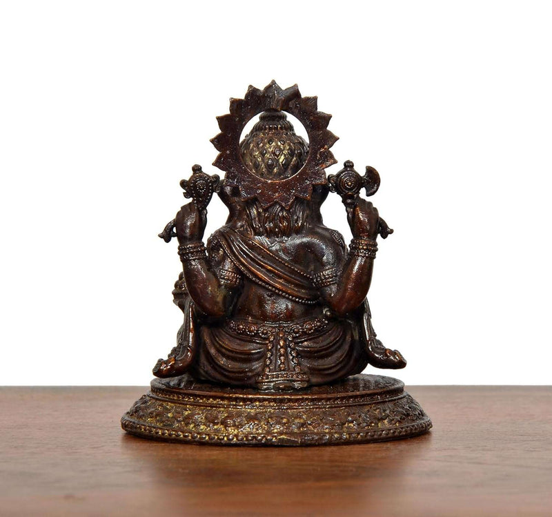 Bronze Lord Ganesha Murti (Height: 2.5 Inch)