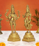 AONA Brass Standing Shiv Parvati Statue