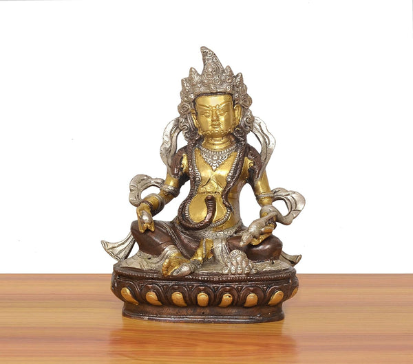Brass Kuber Bhagwan Murti (Height : 9 inch) Study Setting