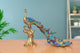 AONA Brass Peacock Multicolor Showpiece