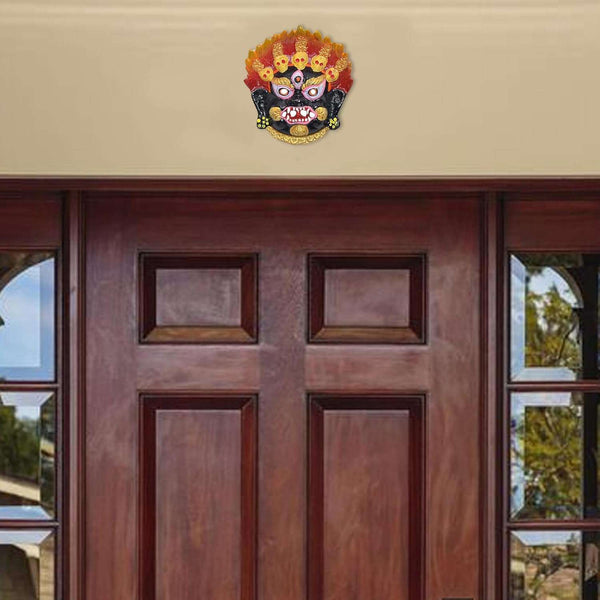 Metal Evil Eye Protection | Nazar Battu Suraksha Kavach Wall Hanging (Height : 4.5 inch) Entryway Setting