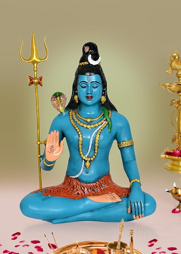 Brass Lord Shiva Shiv Murti Sculpture, Height : 20 Inch (Home Decor) Mandir Setting