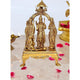 Brass Ram Darbar with Bell On Top Idol (Height : 14 Inches)