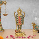Brass Lord Vishnu Standing Idol (Height 8 Inch) (Multicolor 1)