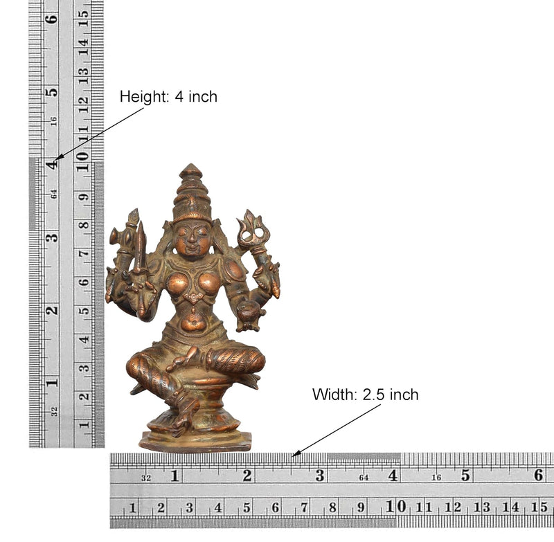 Copper Arulmigu Mariamma Idol (Height 4 Inch)
