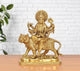 AONA Brass Durga Maa with Lion Statue