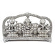 Metal Ganesha Lakshmi and Saraswati Sculpture (Silver Width: 10Inches)