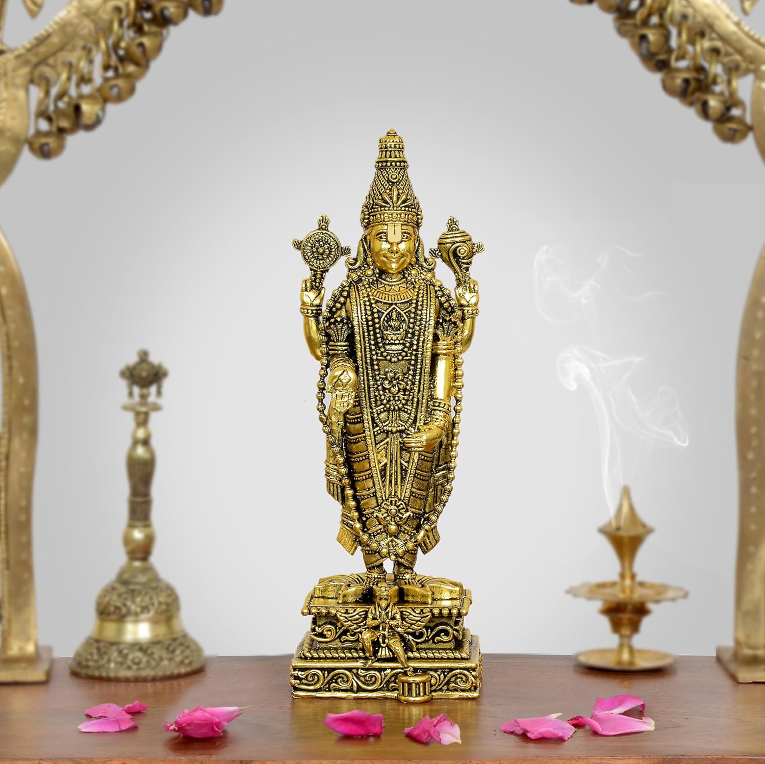 Bronze Lord Tirupati Bala Ji Figurine (Height 8 Inch)