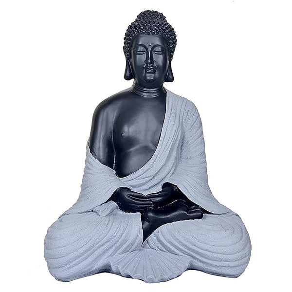 Resin Buddha Meditation Pose Figurine Showpiece (Height: 15.5 Inches) Entryway Setting