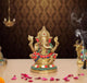 Brass Handcrafted Ganpati Bappa Murti (Height 6 Inch)