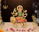AONA Brass Durga Maa with Lion Idol