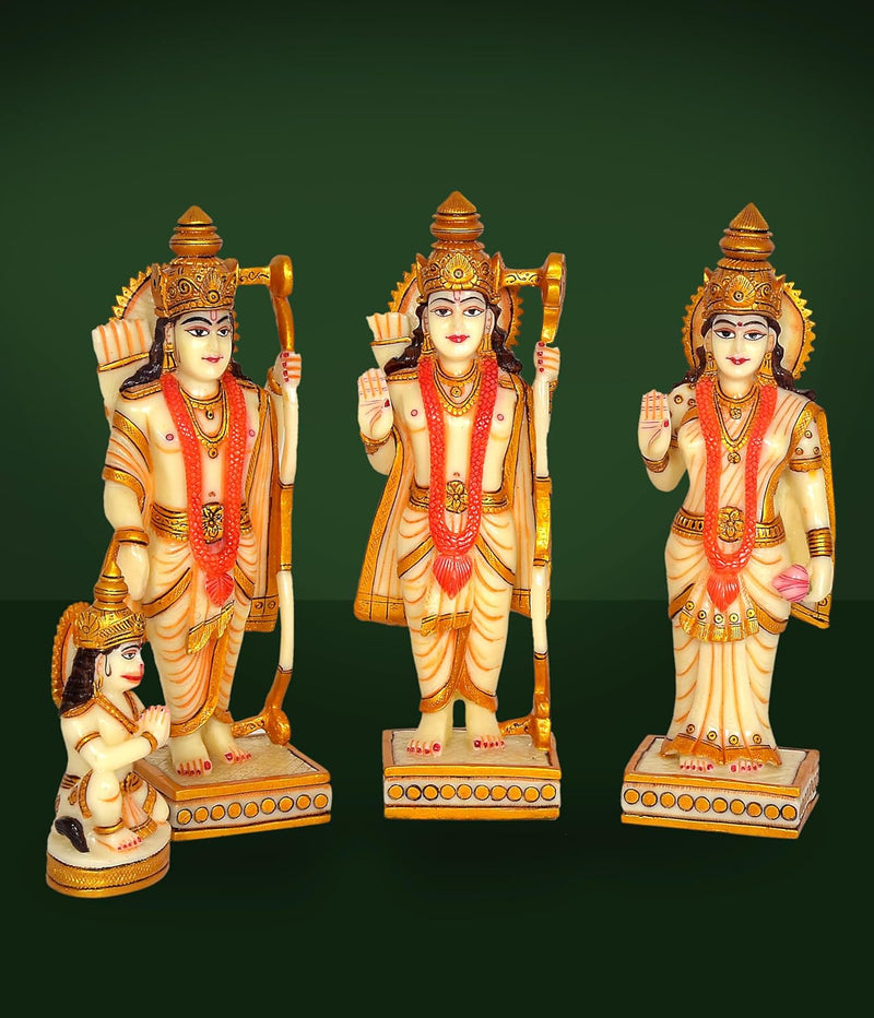 Marble Dust Ram Darbar Statue (Height : 10 Inches)