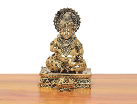 Bronze Kuber Bhagwan Murti (Height: 6 Inches)