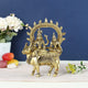 AONA Brass God Shiva Parvati Idol Sitting On Nandi Statue