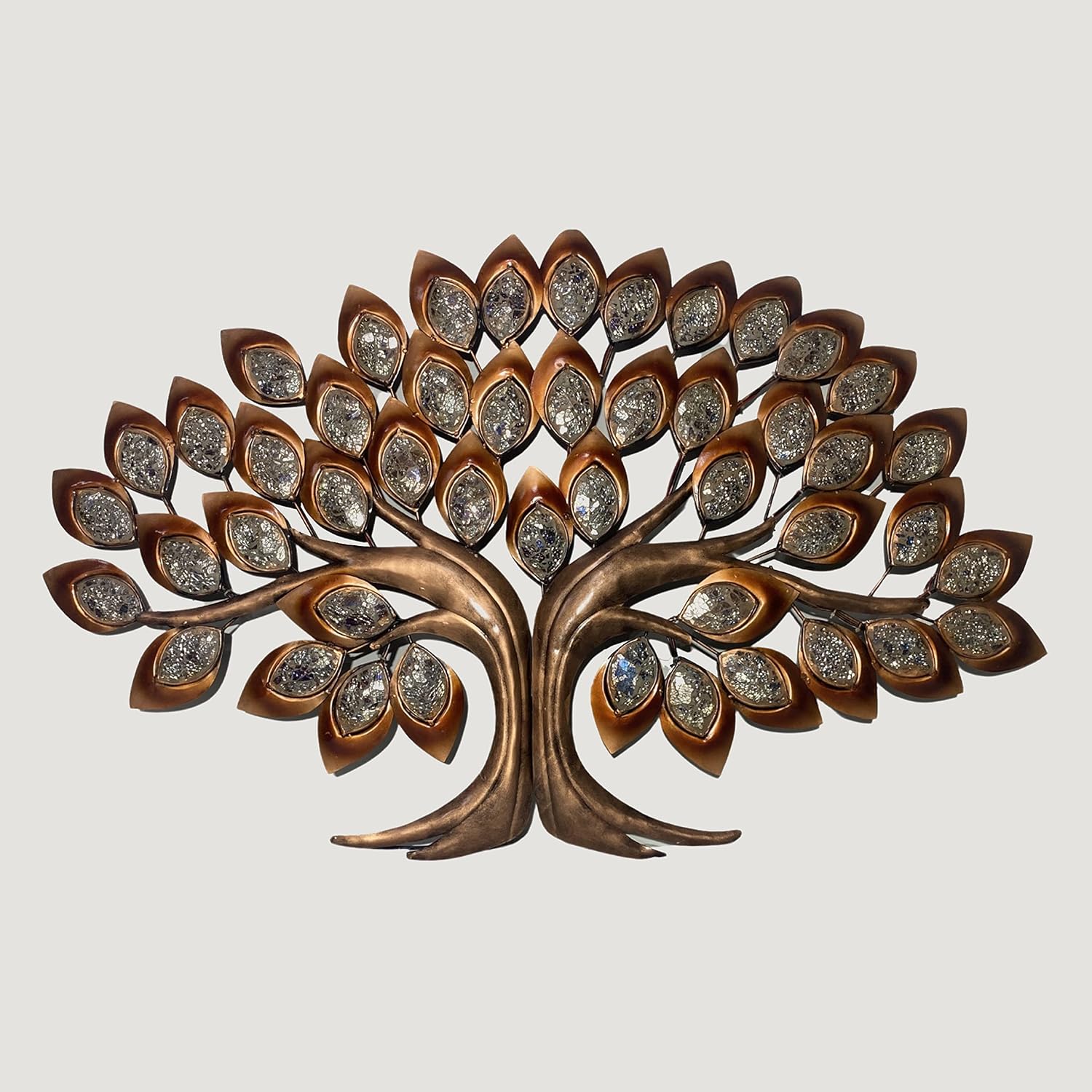 Iron Tree Wall Mounted Art Showpiece for Home Decor (Height: 23 Inches)