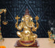 Brass Handcrafted Ganpati Bappa Murti (Height 20 Inch)