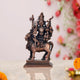 Copper Lord Shiva Parvati Sitting on Nandi Idol (Height 4.5 Inch)