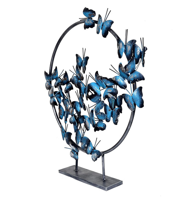 Iron Butterflies Table Top Stand (Height 28 Inches) Study Setting