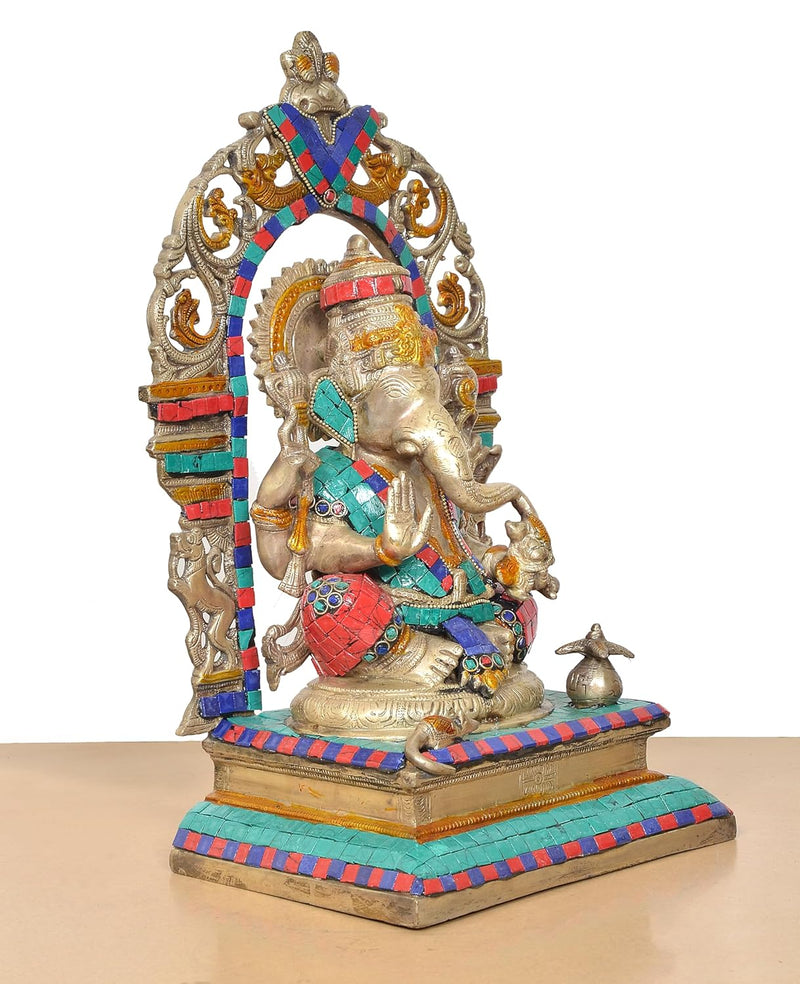 Brass Big Ganesha Statue (Height 16 Inch)