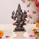 Copper Hayagriva Avatar of Vishnu with Goddess Lakshmi (Height 5 Inch)