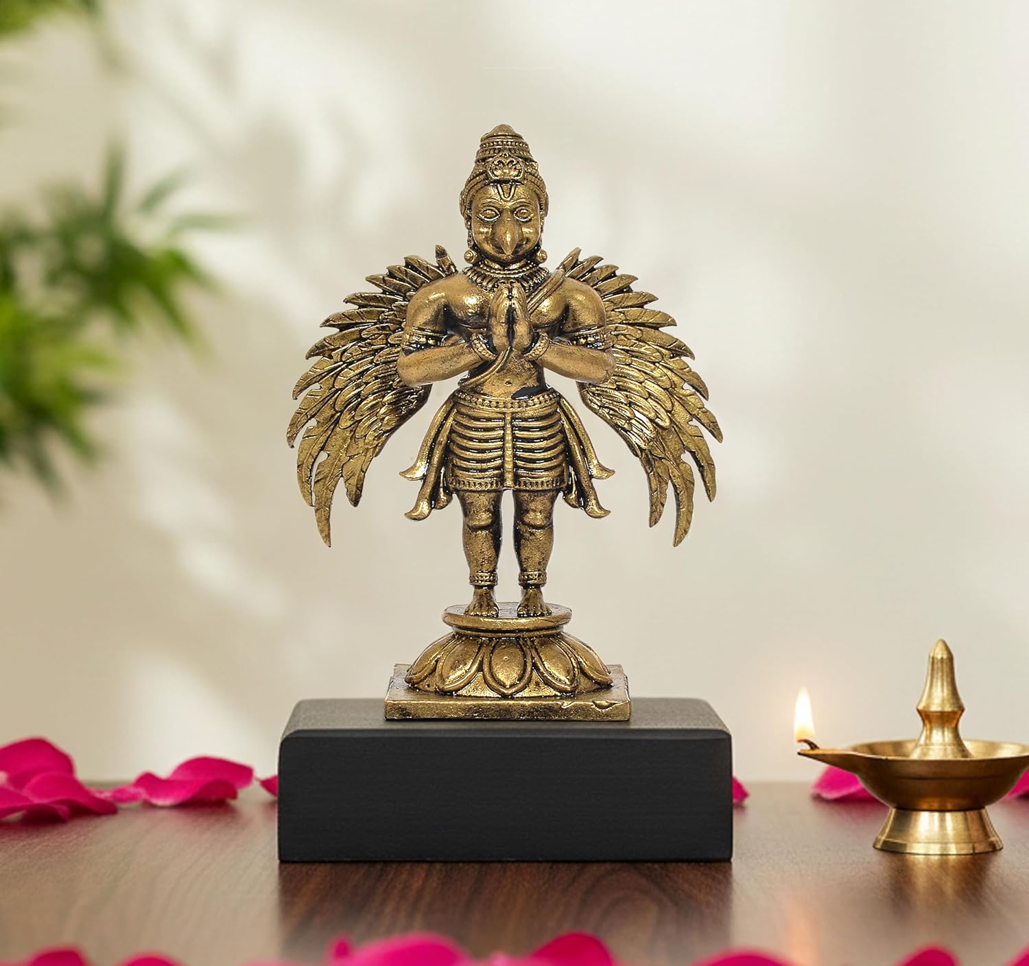 AONA Panchaloha Garun Bhagwan Standing Garuda Idol