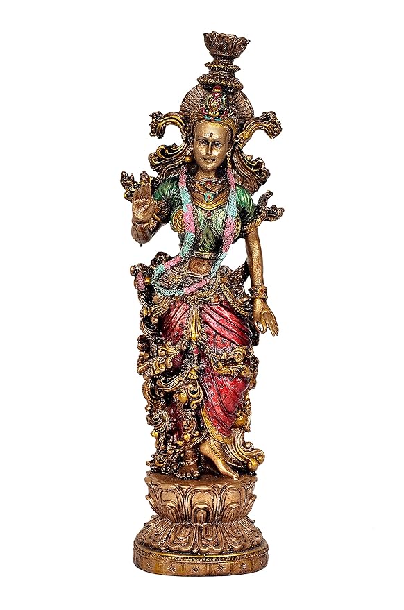 Resin Radha Rani idol (Height 14 inch) Craft Detail