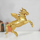 Brass Winged Flying Horse Statue (Height: 9 Inches)