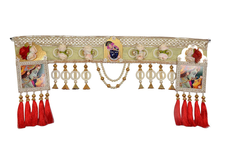 Radha Krishna Toran Bandanwaar Door Hangings For Diwali Decoration (Length: 36 Inch)