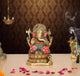 Brass Ganesha Statue (Height 6 Inch)