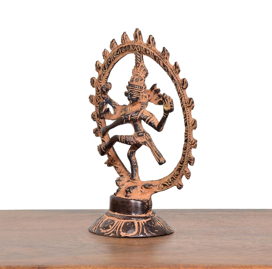 Brass Natraj Lord Shiva Dancing Natraj sculpture (Height: 5 inch) Craft Detail