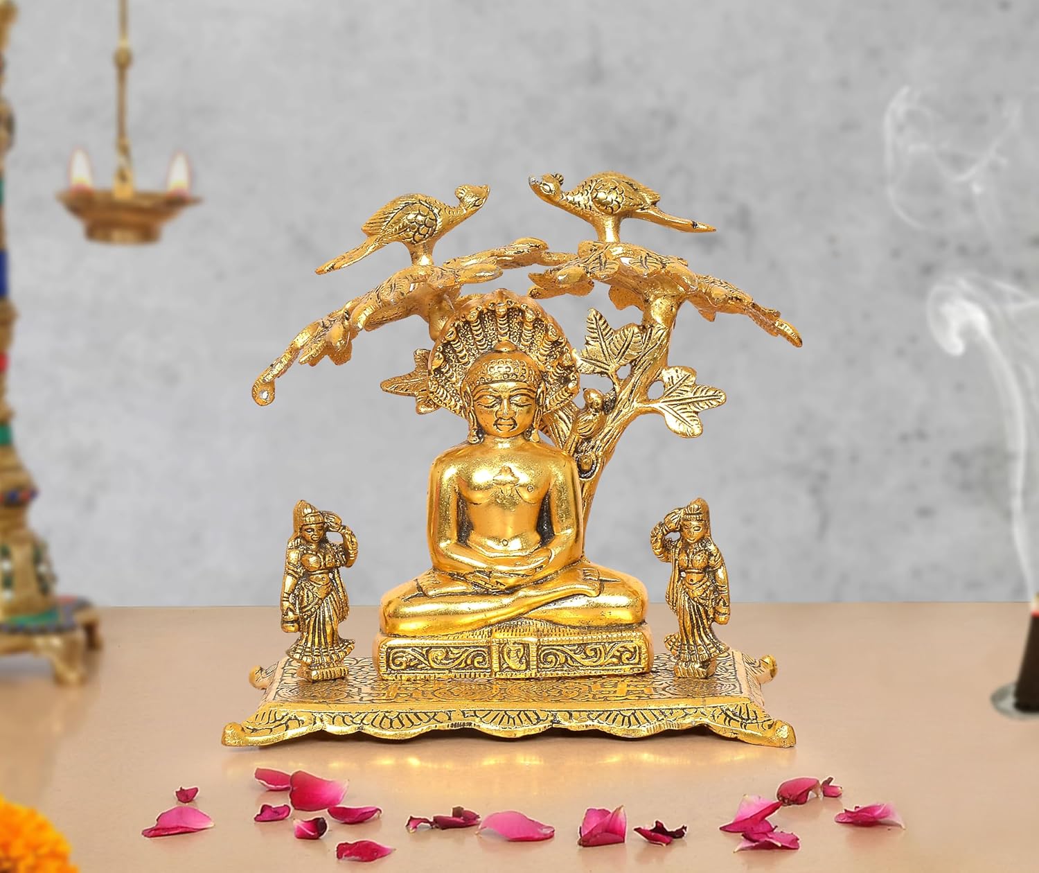 Metal Mahavir Swami ji Idols (Height 8.5 Inch)