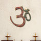 Brass OM Wall Hanging Sculpture (Height: 6 Inch) (Multicolor 2)