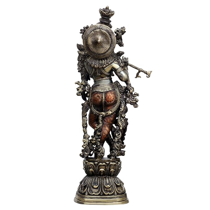 Brass Krishna Statues Idol (Height 29 Inch)