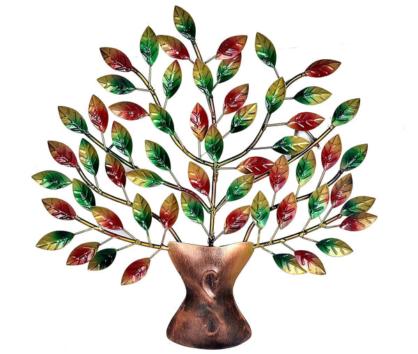 Iron Tree Wall Hanging Decorative Showpiece (Height 16 Inches) Study Setting