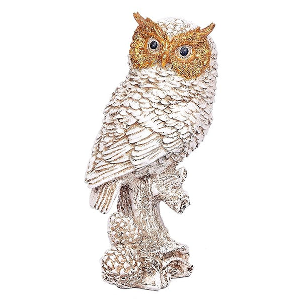 Polyresin Owl for Home Decor (Height 8.5 Inch) Entryway Setting