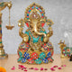 Brass Lord Ganesha Idol (Height 13 Inch)