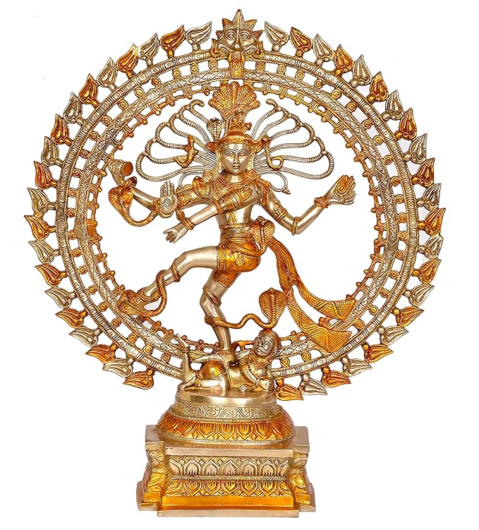 Brass Natraj Lord Shiva Dancing Natraj Brassl Idol Statues (Height: 27 inch) Craft Detail