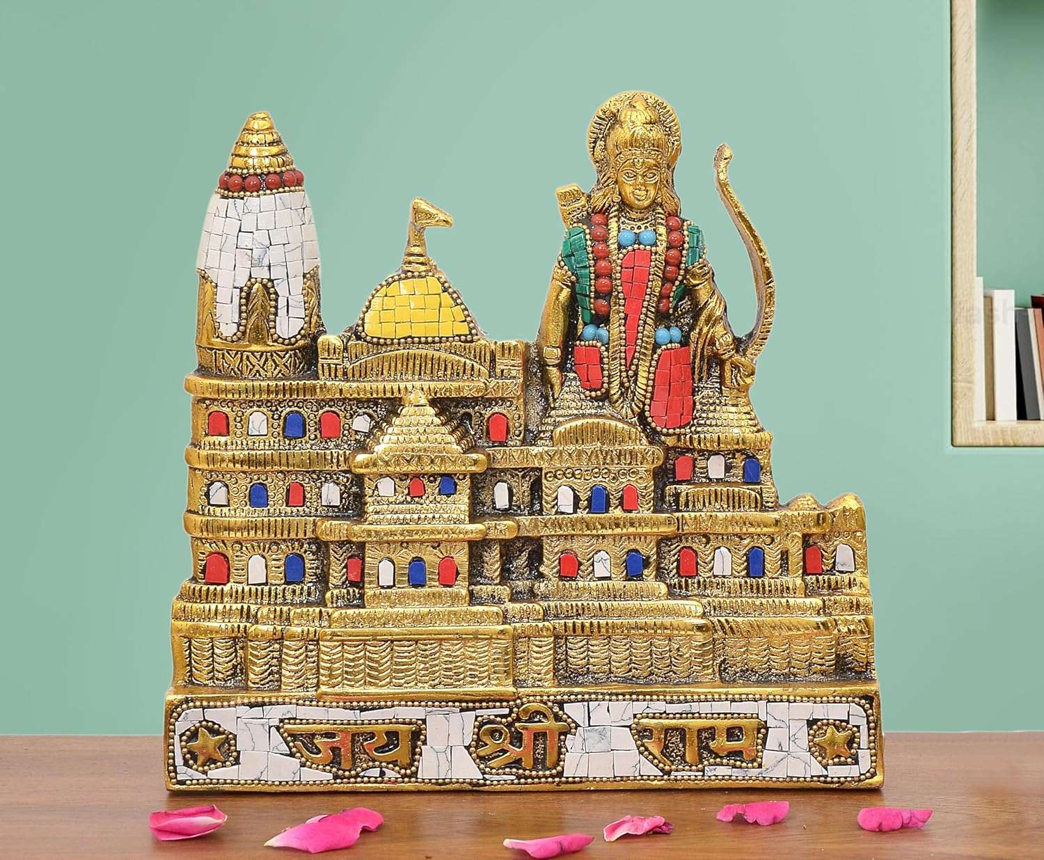 Metal Ram Mandir Architectural Model (Height : 8 inch)