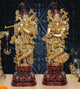 Brass Radha Krishna Idol (Height 37 Inch)
