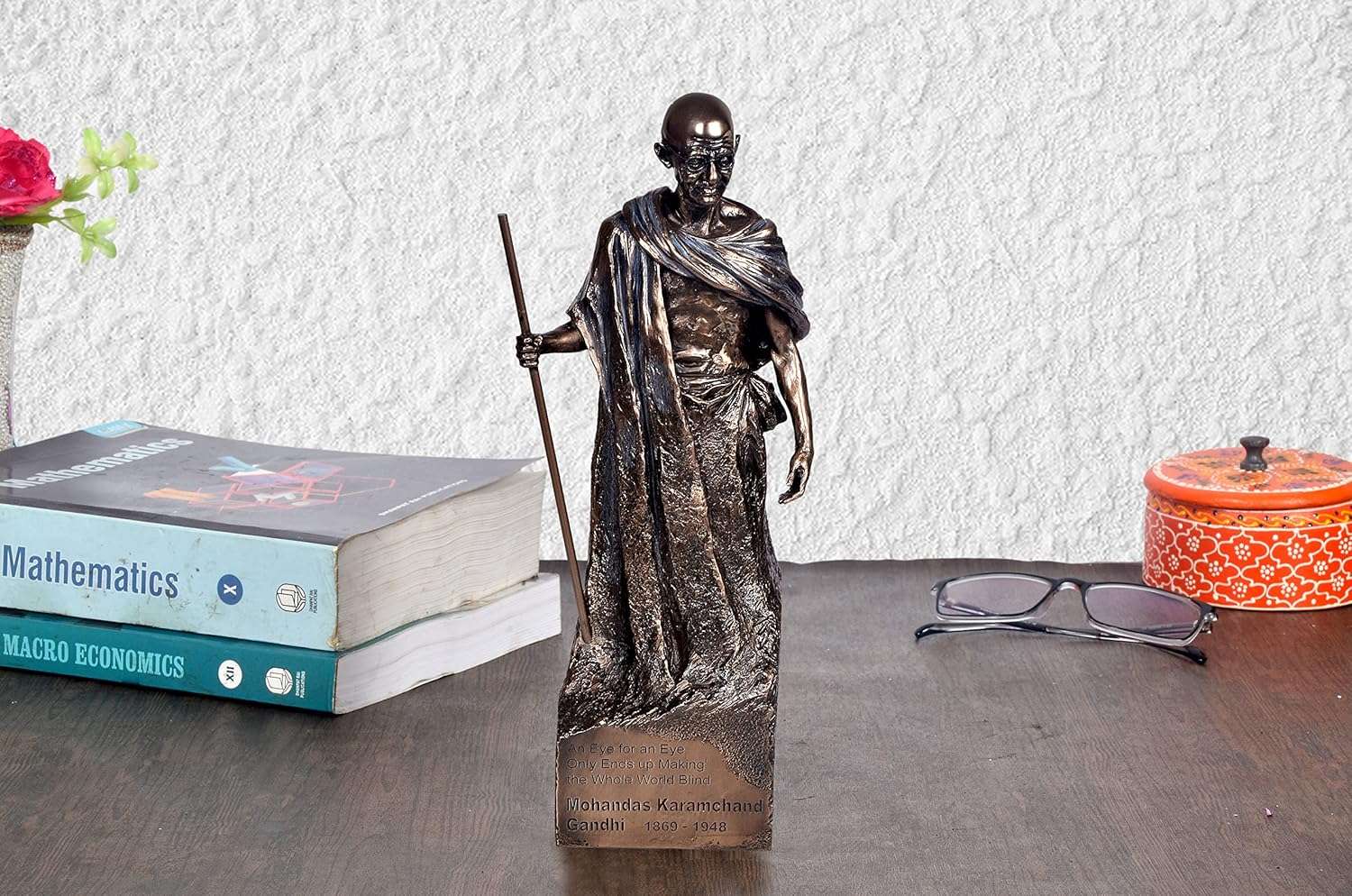Resin Standing Gandhi Showpiece (Height: 11.5 Inch)