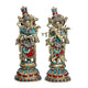 Brass Radha Krishna Idol (Height 15 Inches)
