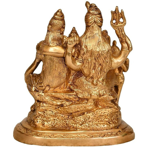 Brass Goddess Shiva, The Householder, Height: 5.9" Entryway Setting