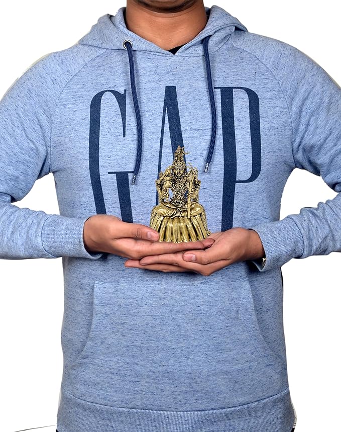 Fine Brass Goddess Rajarajeshwari,Tripura Sundari, Lalita Idol (Height: 4 inch)