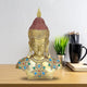Resin Buddha Bust sculpture (Height: 17 inches)